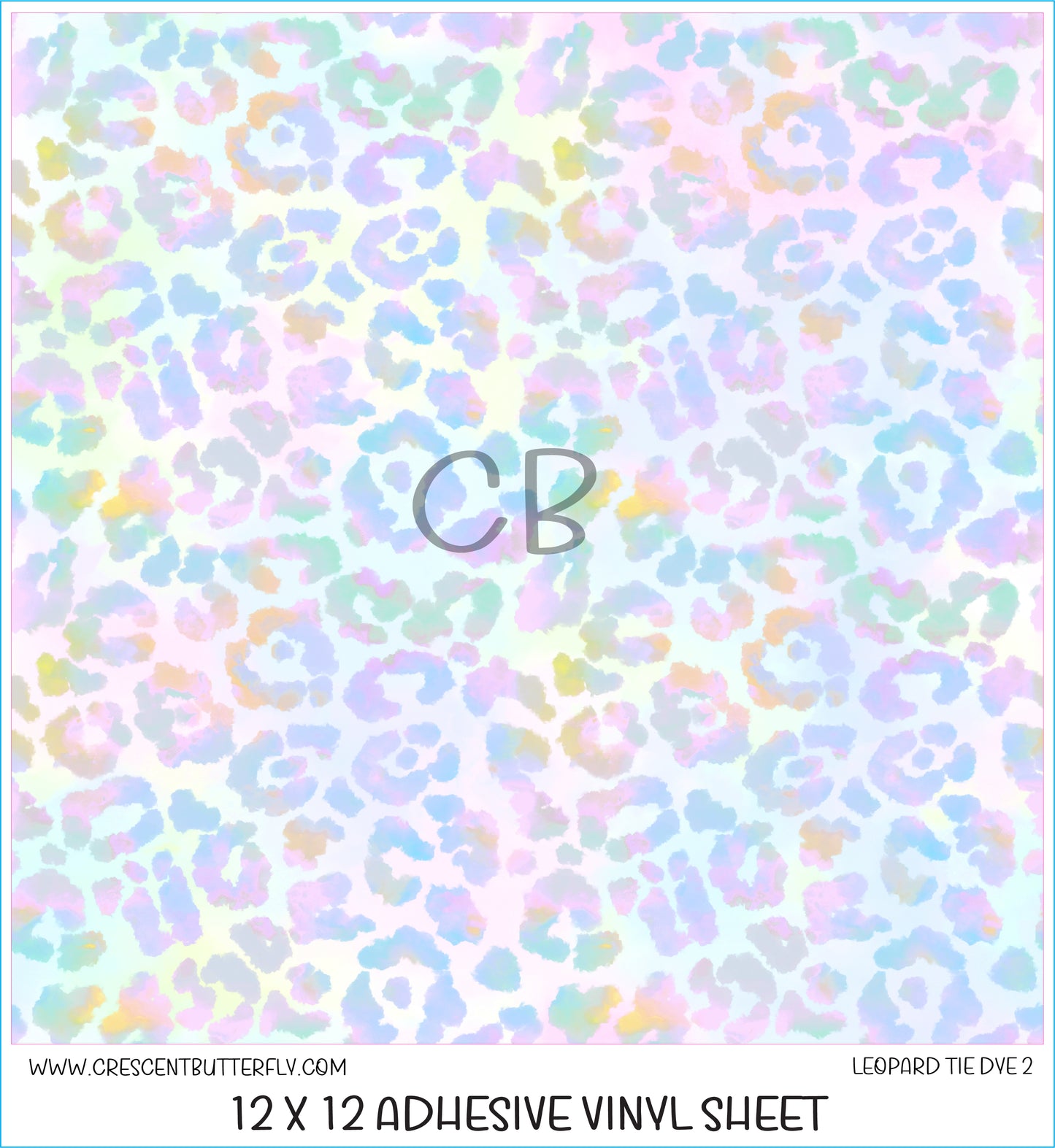 Leopard Tie Dye 2 Printed Vinyl Sheet
