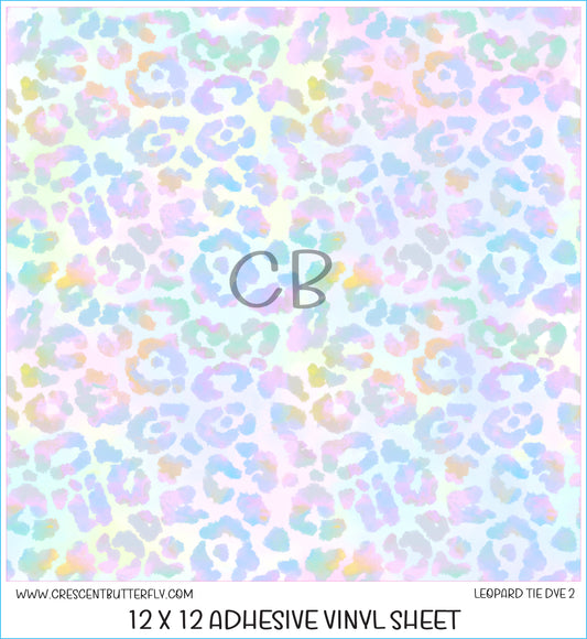 Leopard Tie Dye 2 Printed Vinyl Sheet