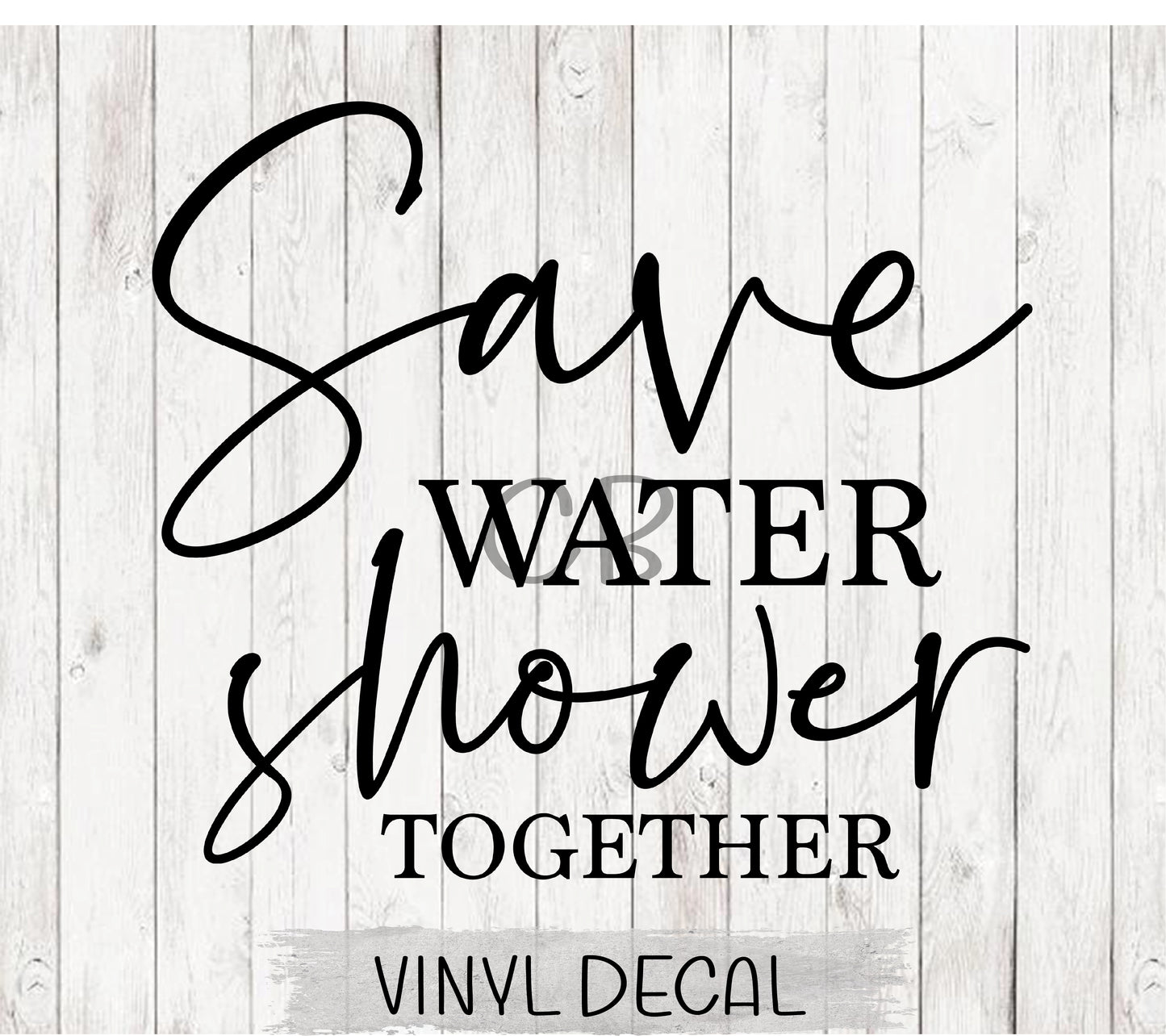 Save Water Shower Together Wall Decal