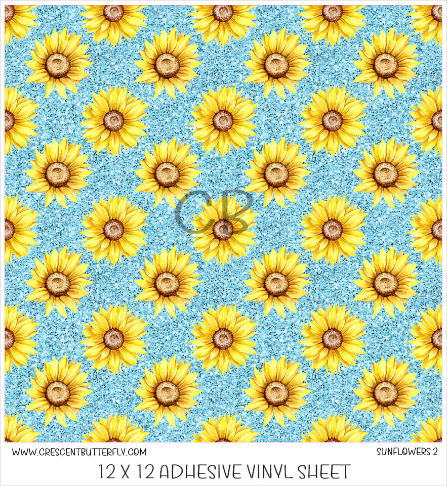Sunflowers 2 Printed Vinyl Sheet