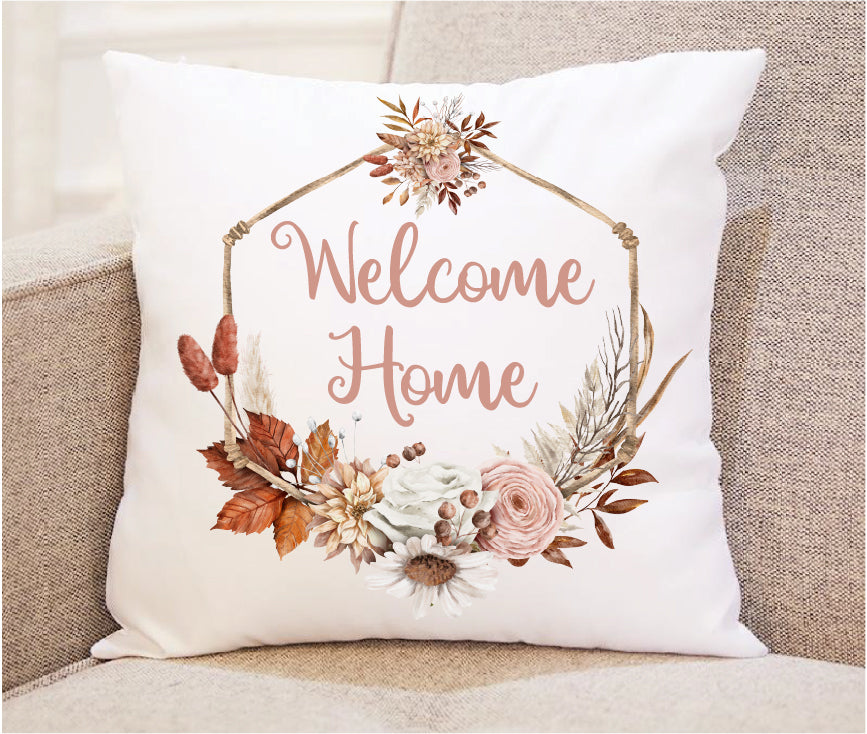 Welcome Home Fall Throw Pillow