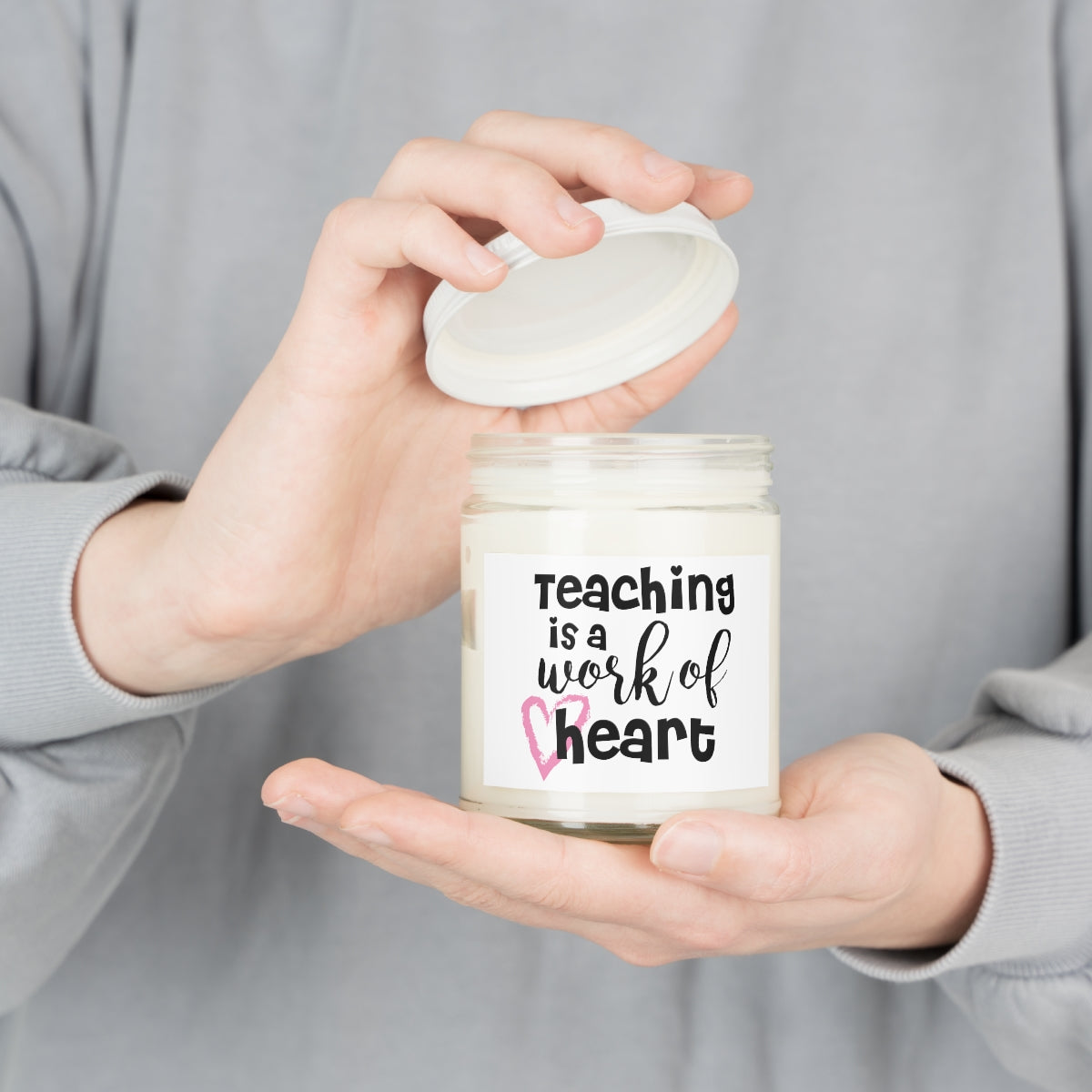 Teaching Is A Work Of Heart Scented Candles, 9oz