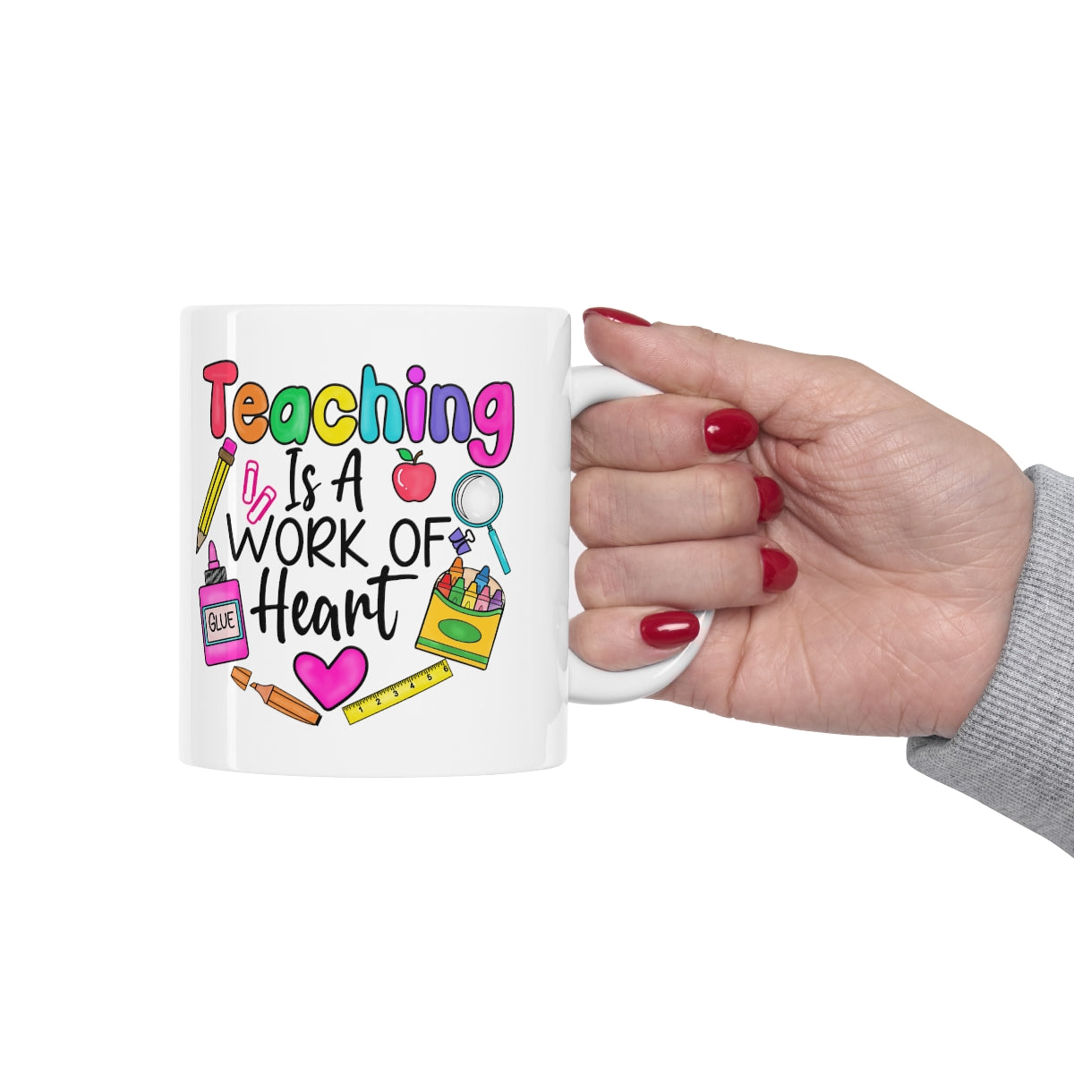 Teaching Is A Work Of Heart Coffee Mug 11oz