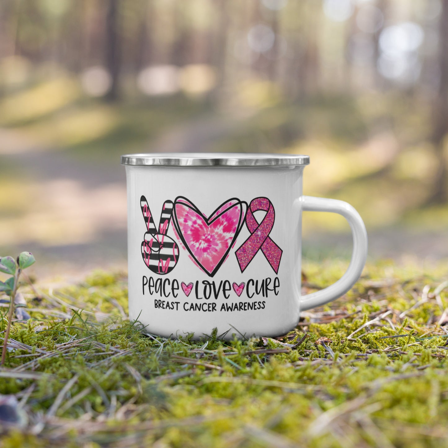 Peace Love Cure Coffee Mug