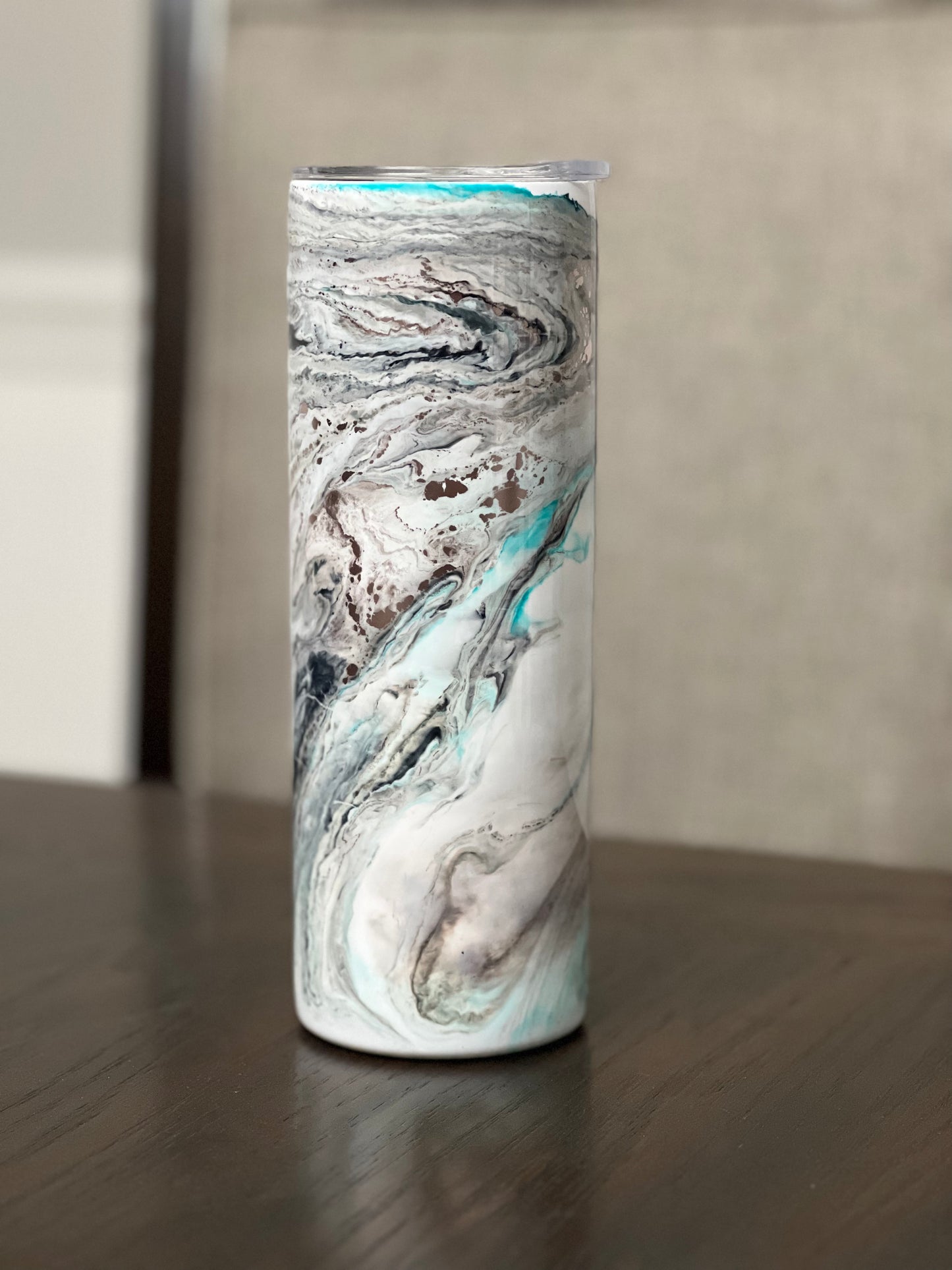 Marble Pool 20oz Skinny Tumbler-Pre Made-RTS