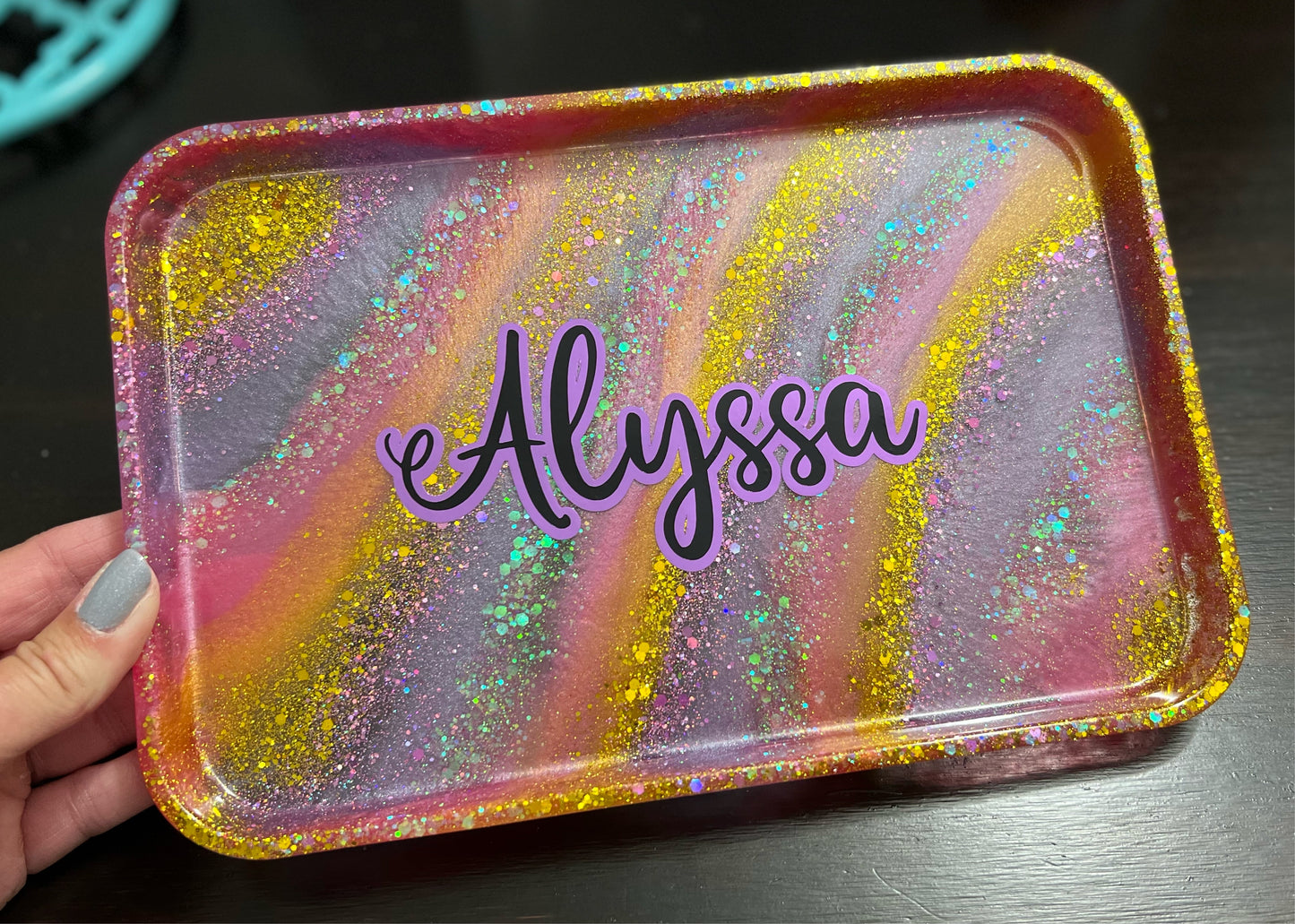 Personalized Vanity Tray-Alyssa Tray