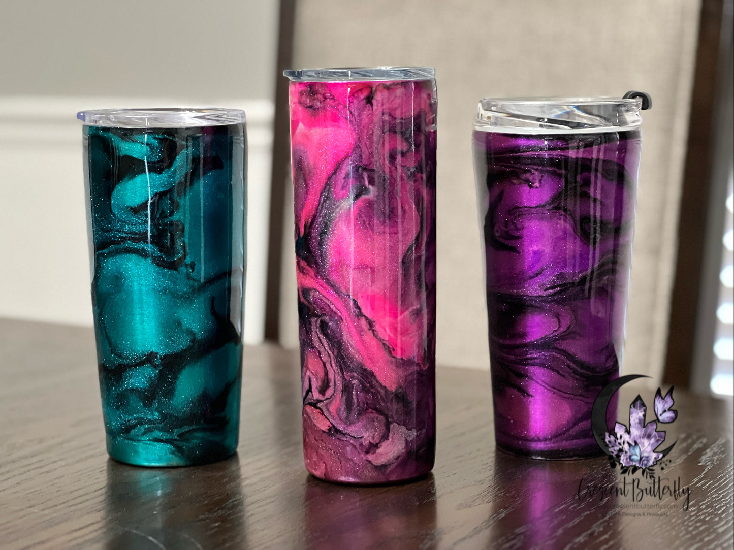 Purple & Black 20oz Reg Tumbler-Pre Made-RTS
