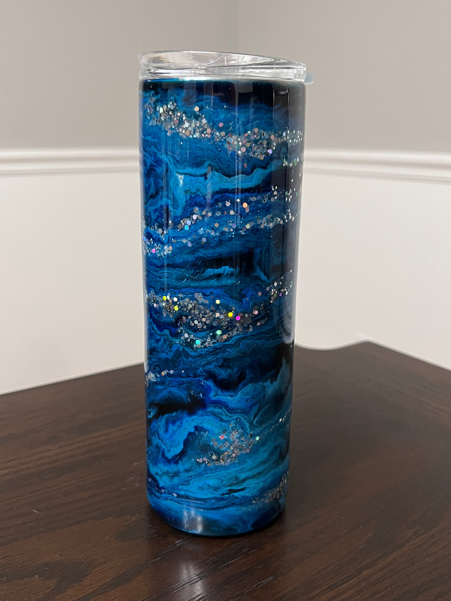 Blue Night 20oz Skinny Tumbler-Pre Made-RTS