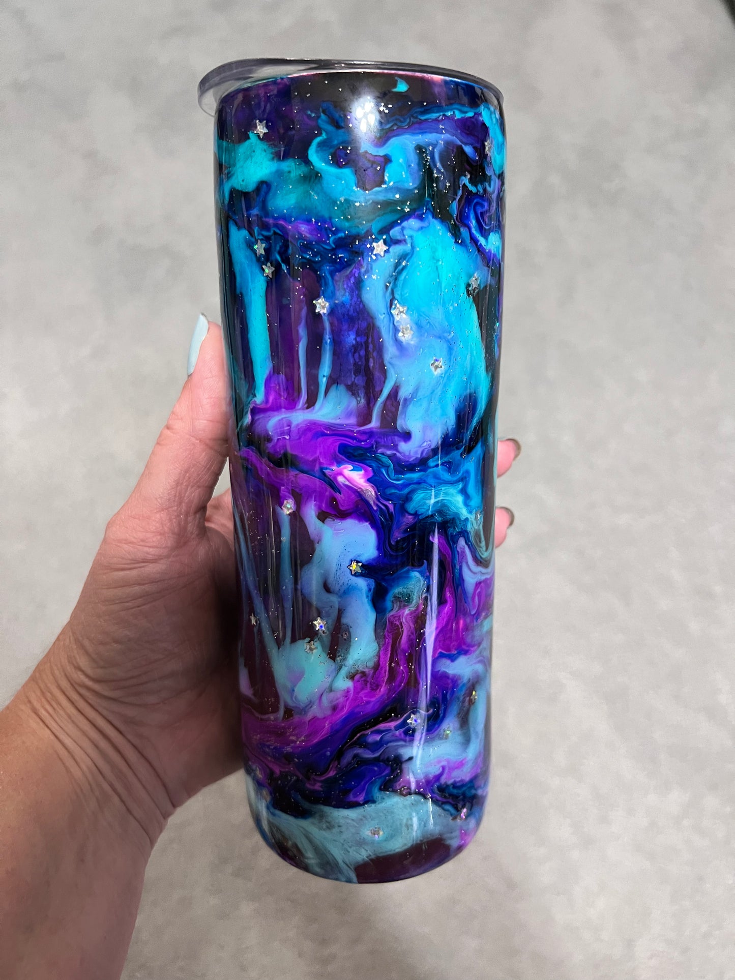 Galaxy 20oz Skinny Tumbler-Pre Made-RTS