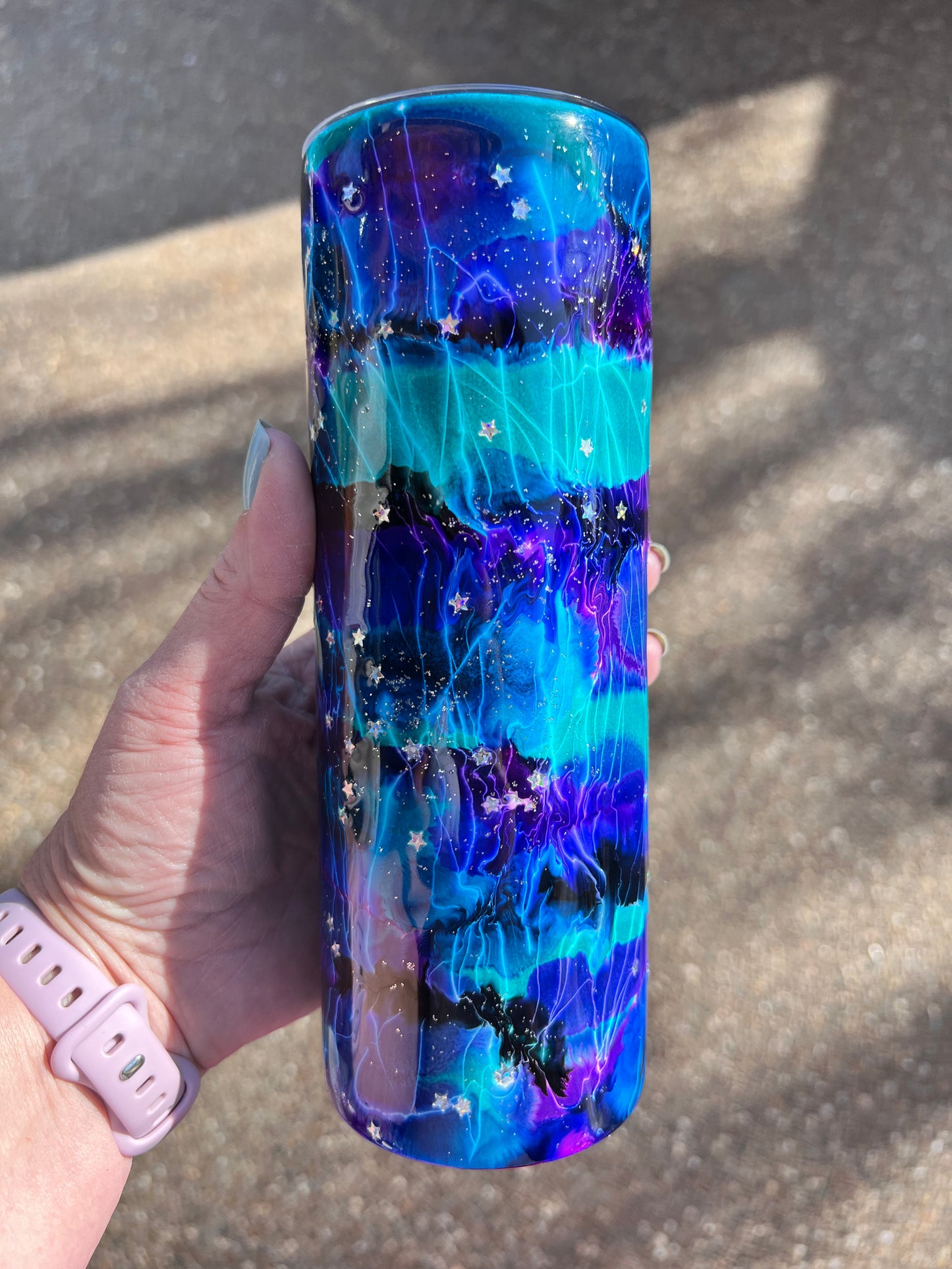 Galaxy 20oz Skinny Tumbler-Pre Made-RTS