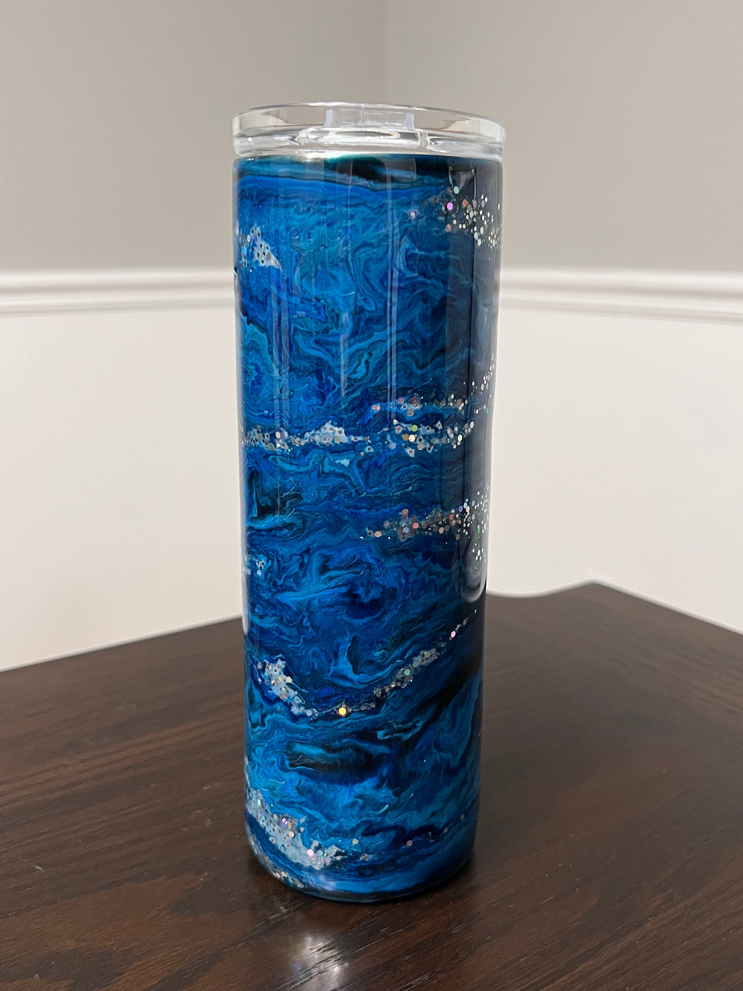 Blue Night 20oz Skinny Tumbler-Pre Made-RTS