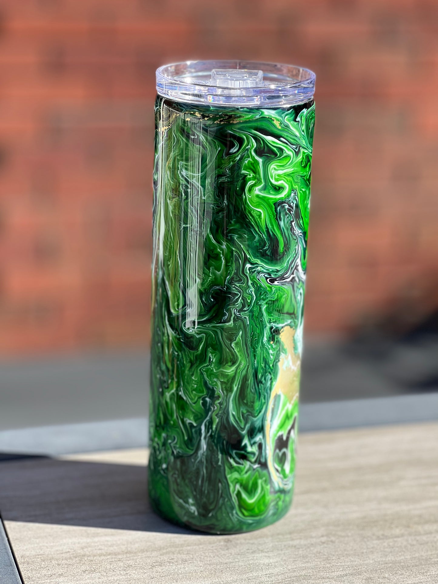 Forrest Green 20oz Skinny Tumbler-Pre Made-RTS