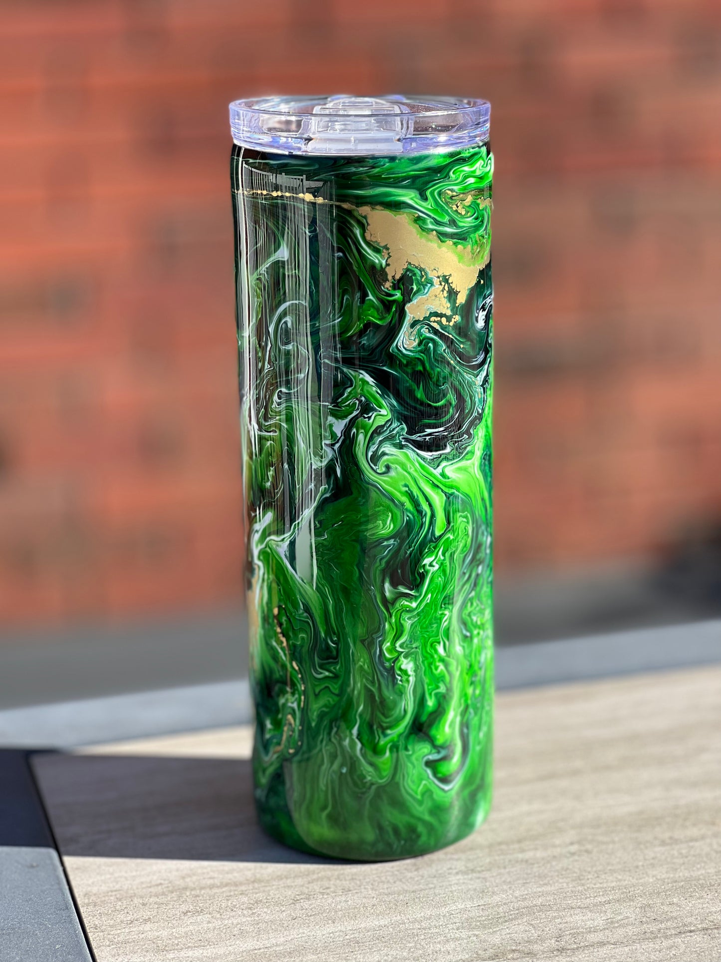 Forrest Green 20oz Skinny Tumbler-Pre Made-RTS