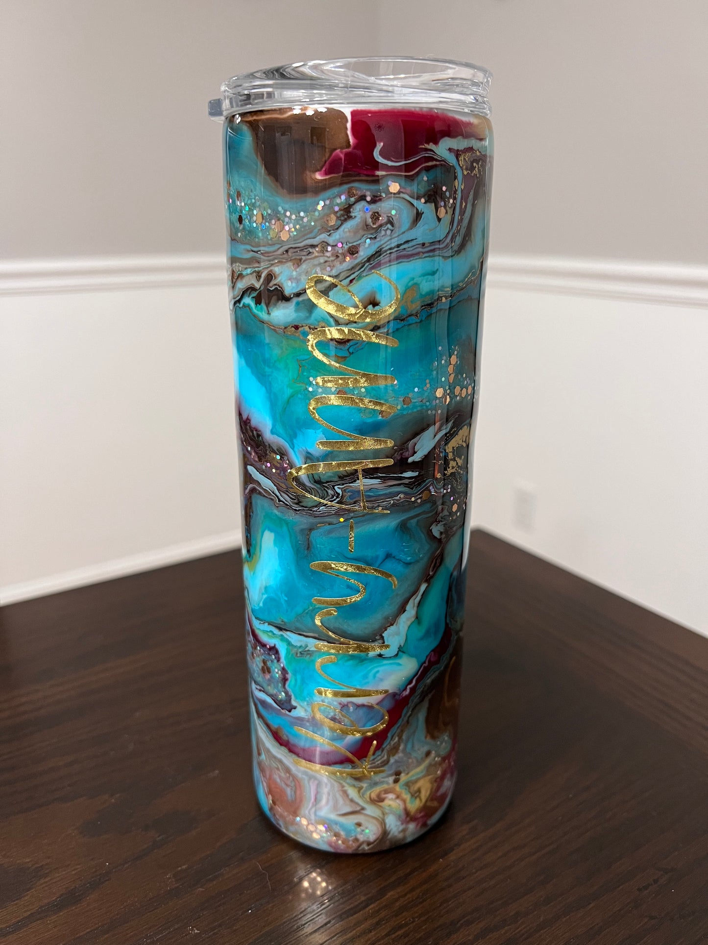 Western Queen Handmade Custom Epoxy Tumbler