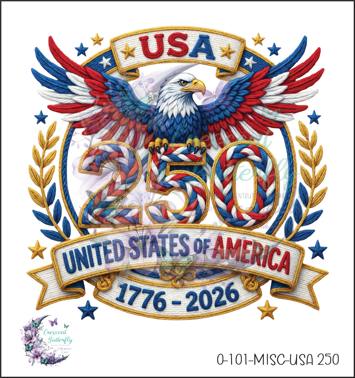 0-101-Misc-USA 250 UV DTF Decal