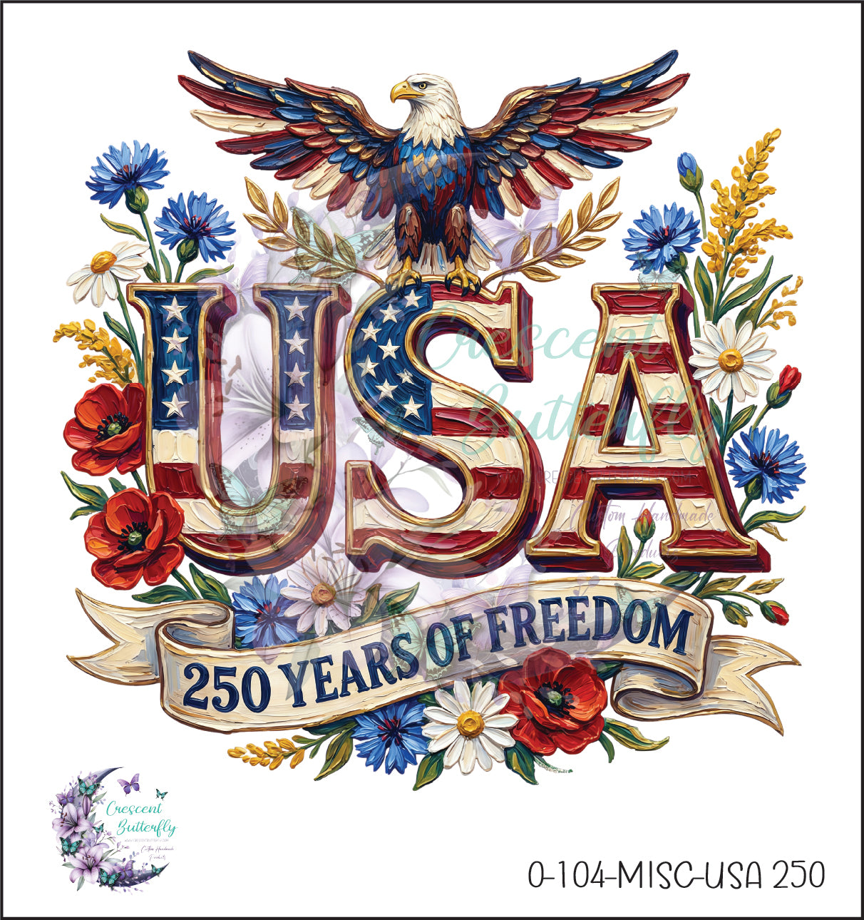 0-104-Misc-USA 250 UV DTF Decal
