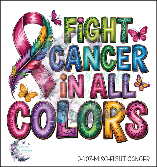 0-107-Misc-Fight Cancer UV DTF Decal