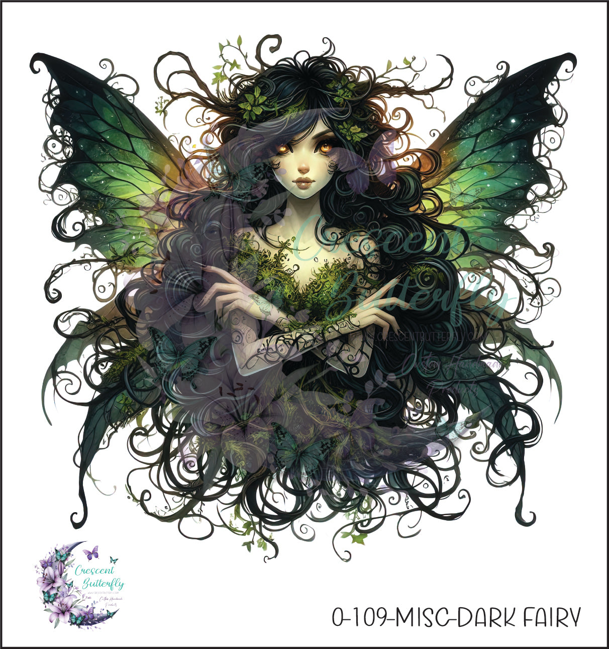 0-109-Misc-Dark Fairy UV DTF Decal