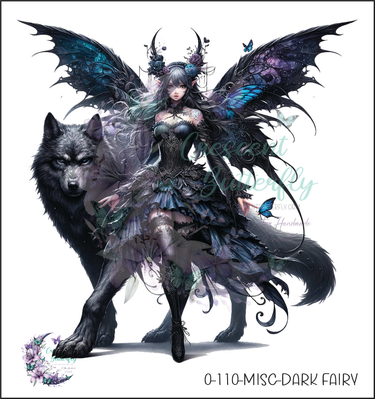 0-110-Misc-Dark Fairy UV DTF Decal