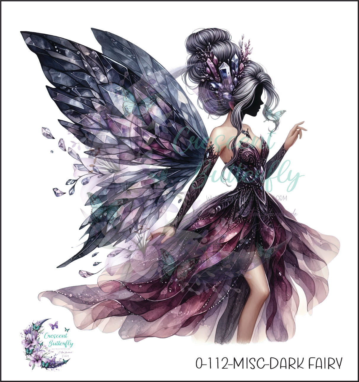 0-112-Misc-Dark Fairy UV DTF Decal