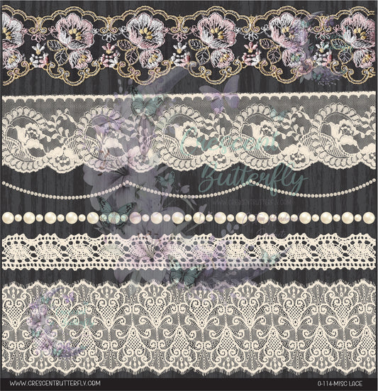 0-114-Misc Lace 10x10 UV DTF Sheet