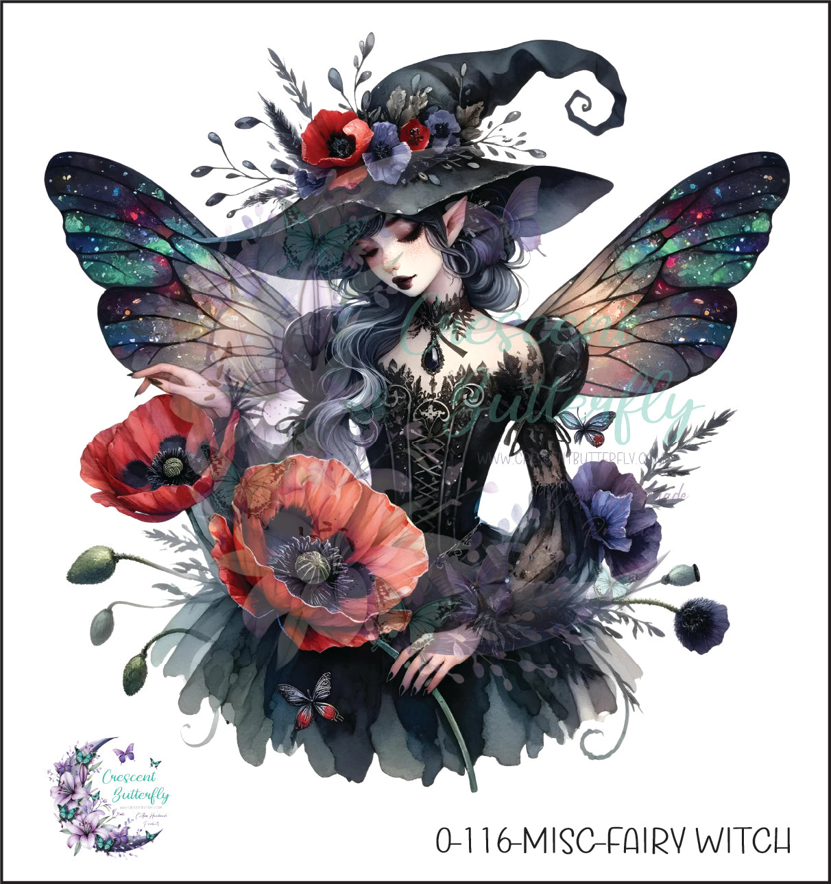 0-116-Misc-Fairy Witch UV DTF Decal
