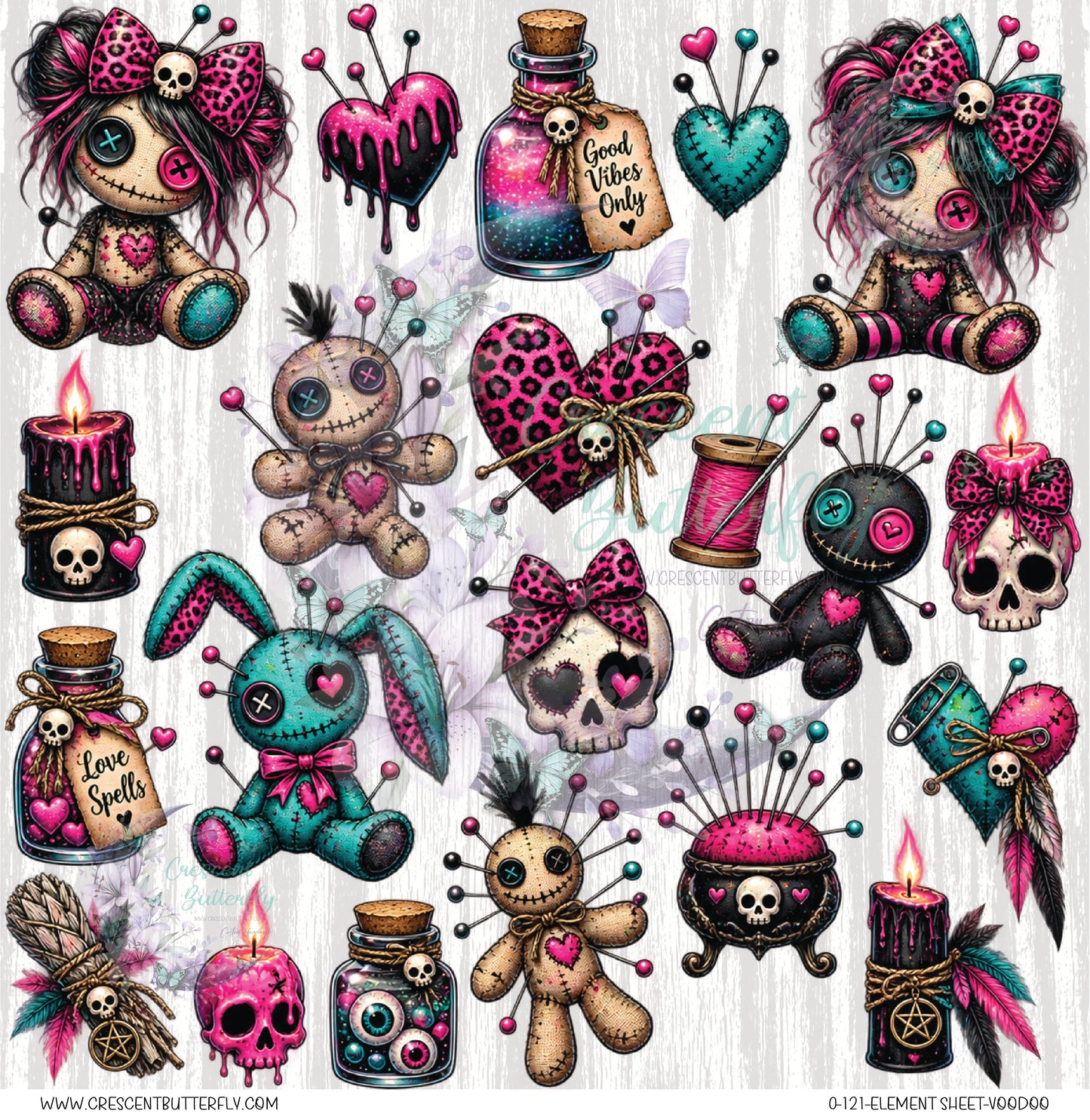 0-121-Element Sheet-Voodoo UV DTF