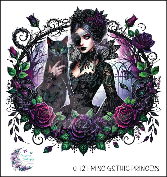 0-121-Misc-Gothic Princess UV DTF Decal