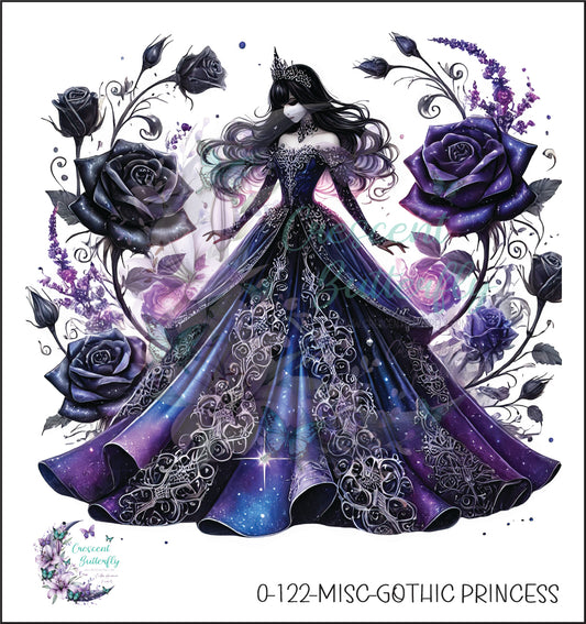 0-122-Misc-Gothic Princess UV DTF Decal
