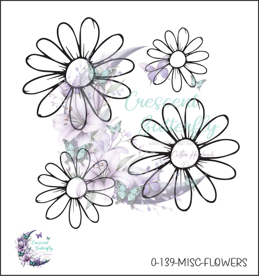 0-139-Misc-Flowers UV DTF Decal
