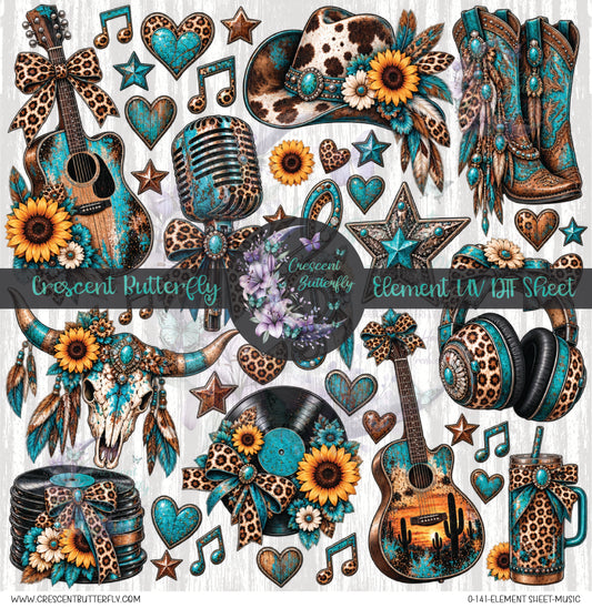 0-141-Element Sheet-Music UV DTF