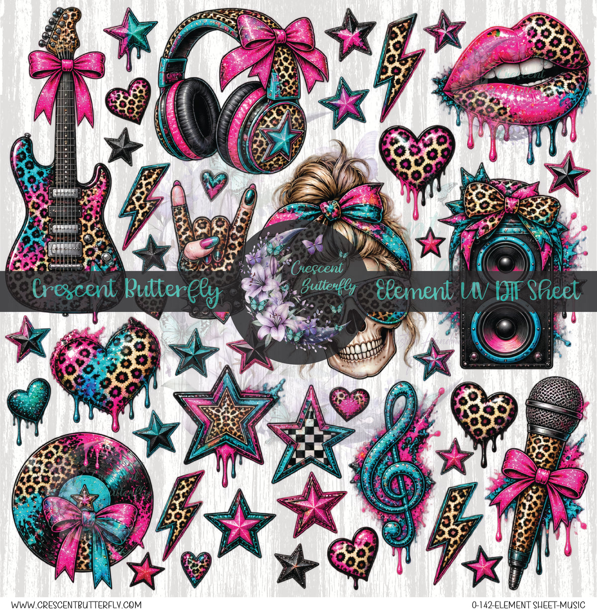 0-142-Element Sheet-Music UV DTF