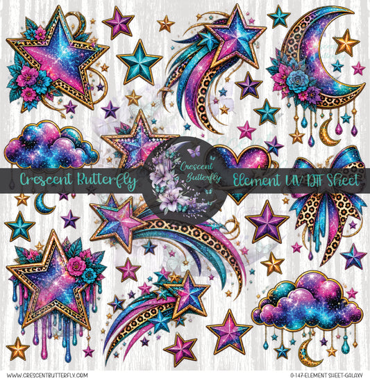 0-147-Element Sheet-Galaxy UV DTF