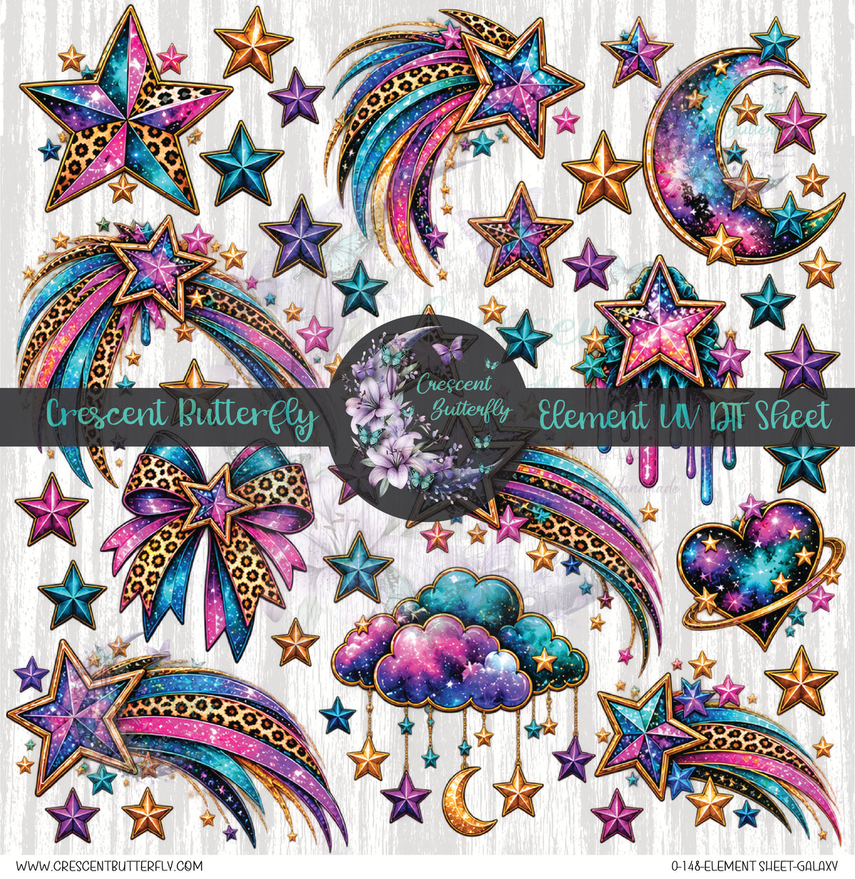 0-148-Element Sheet-Galaxy UV DTF
