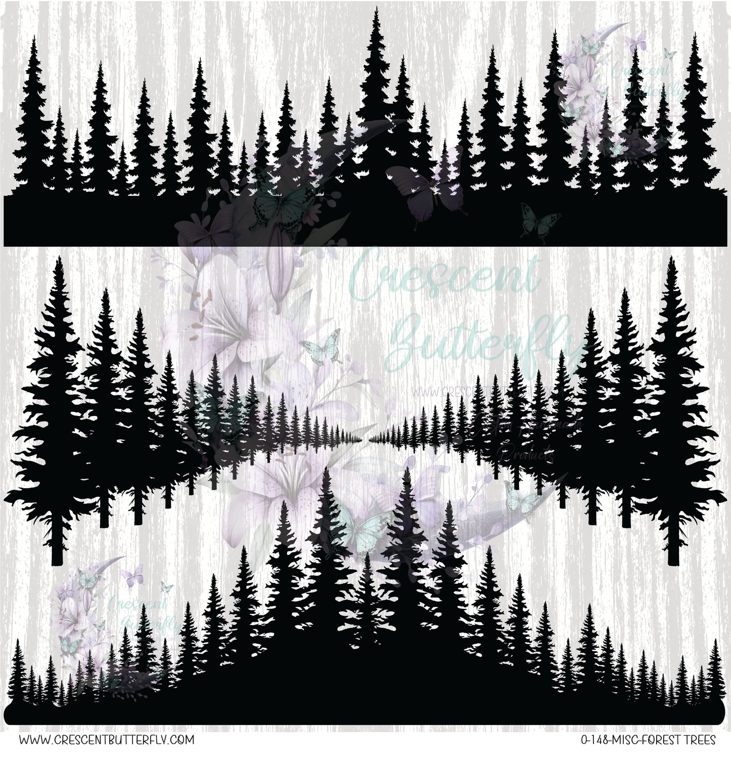 0-148-Misc-Forest Trees 10x10 UV DTF Sheet