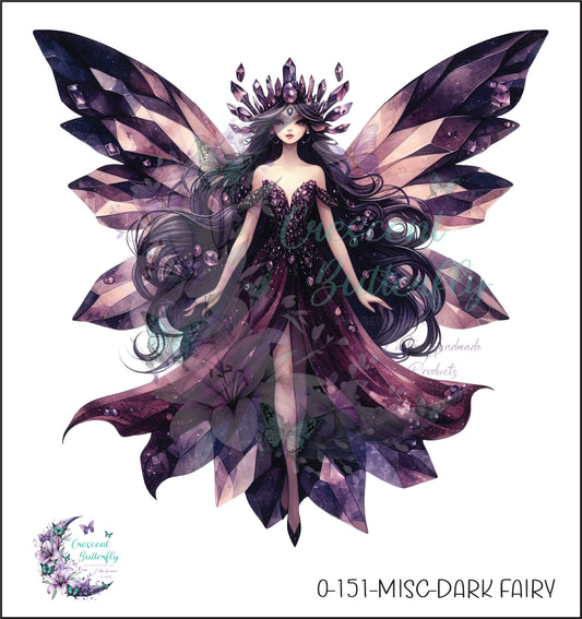 0-151-Misc-Dark Fairy UV DTF Decal