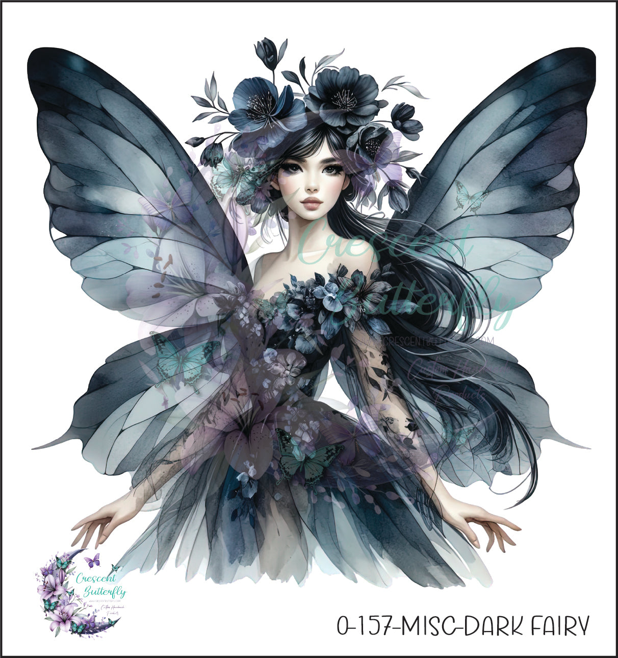 0-157-Misc-Dark Fairy UV DTF Decal