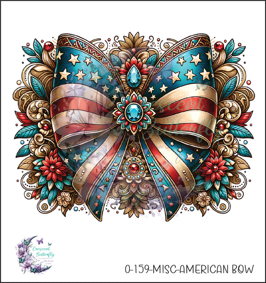 0-159-Misc-American Bow UV DTF Decal