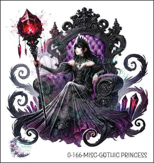 0-166-Misc-Gothic Princess UV DTF Decal