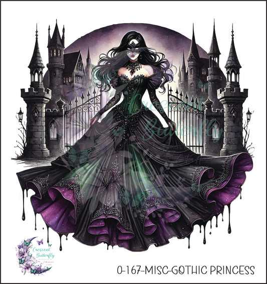 0-167-Misc-Gothic Princess UV DTF Decal
