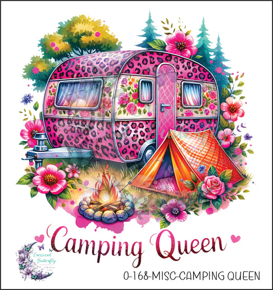 0-168-Misc-Camping Queen UV DTF Decal