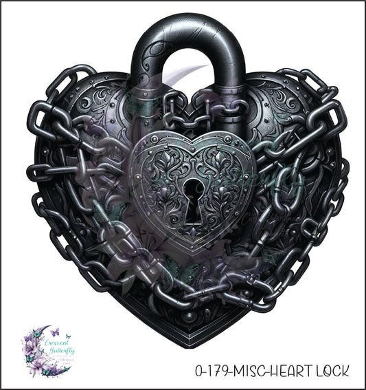 0-179-Misc-Heart Lock UV DTF Decal