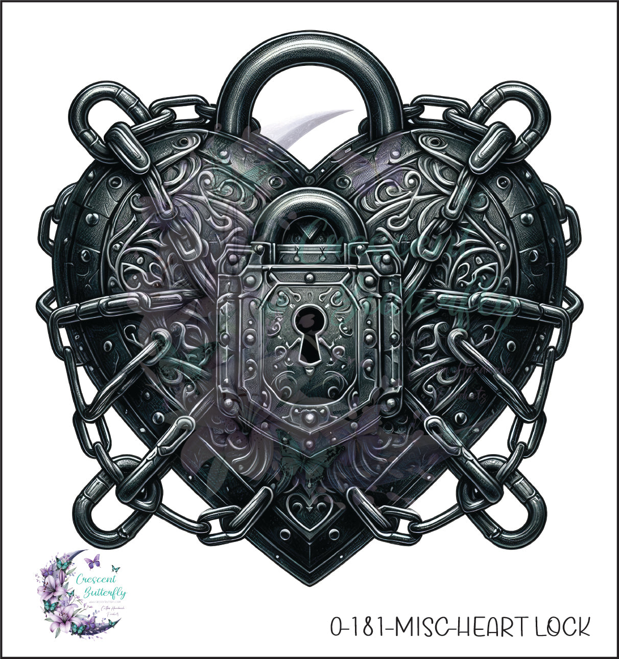 0-181-Misc-Heart Lock UV DTF Decal