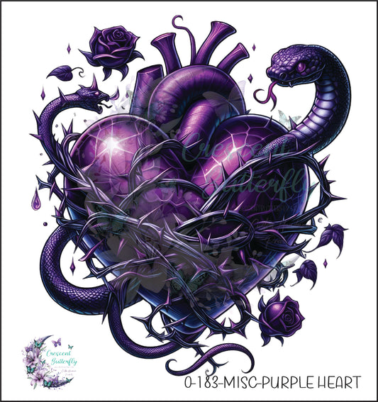 0-183-Misc-Purple Heart UV DTF Decal