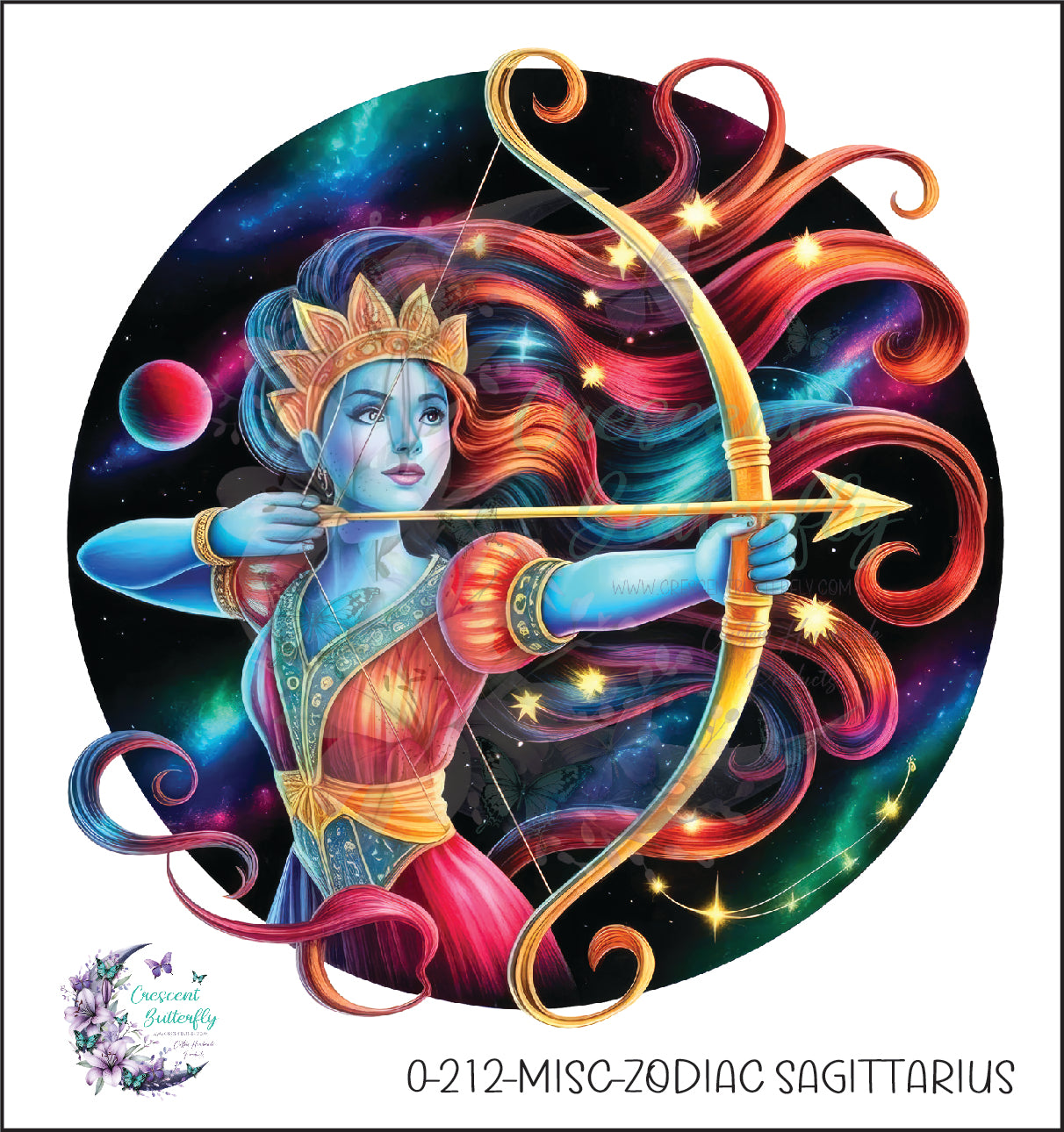 0-212-Misc-Zodiac Sagittarius UV DTF Decal
