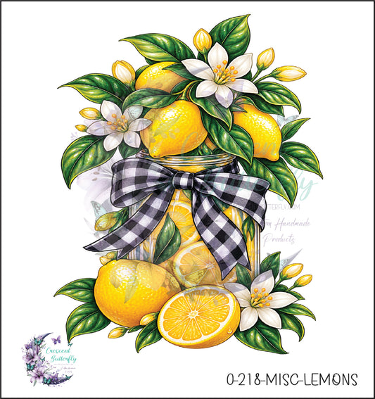 0-218-Misc-Lemons UV DTF Decal