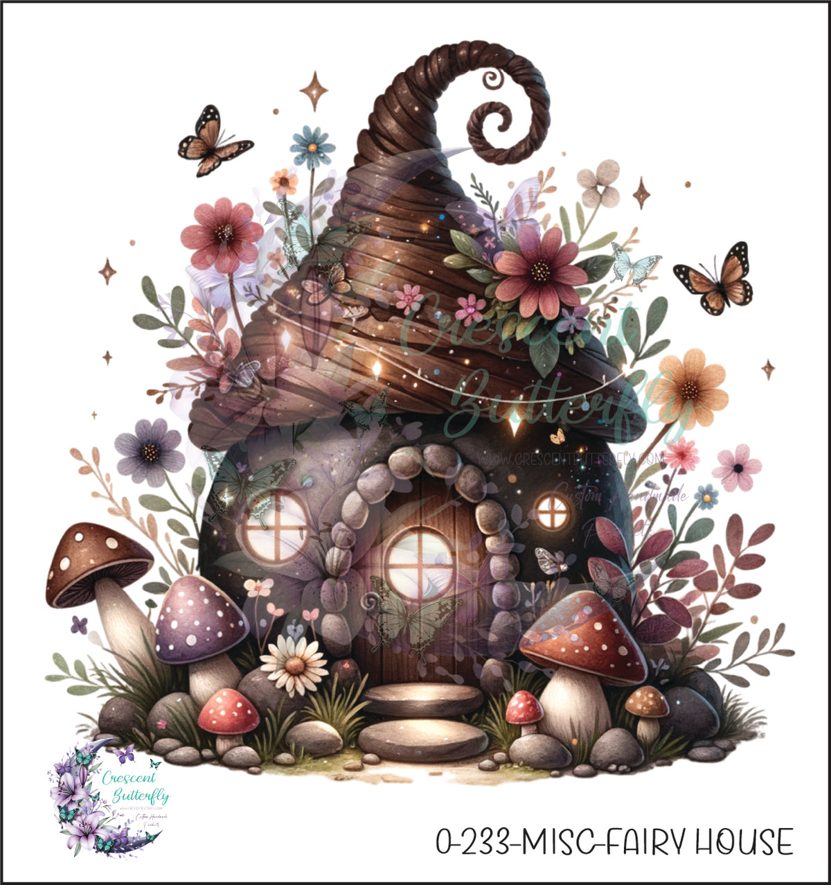 0-233-Misc-Fairy House UV DTF Decal