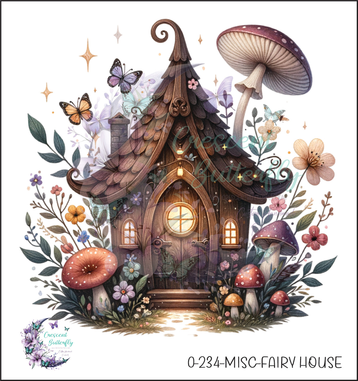 0-234-Misc-Fairy House UV DTF Decal