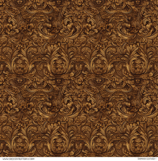 Damask Leather 1 Vinyl Sheet/Wrap