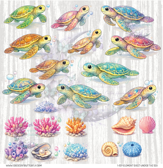 1-027-Element Sheet-Under The Sea UV DTF